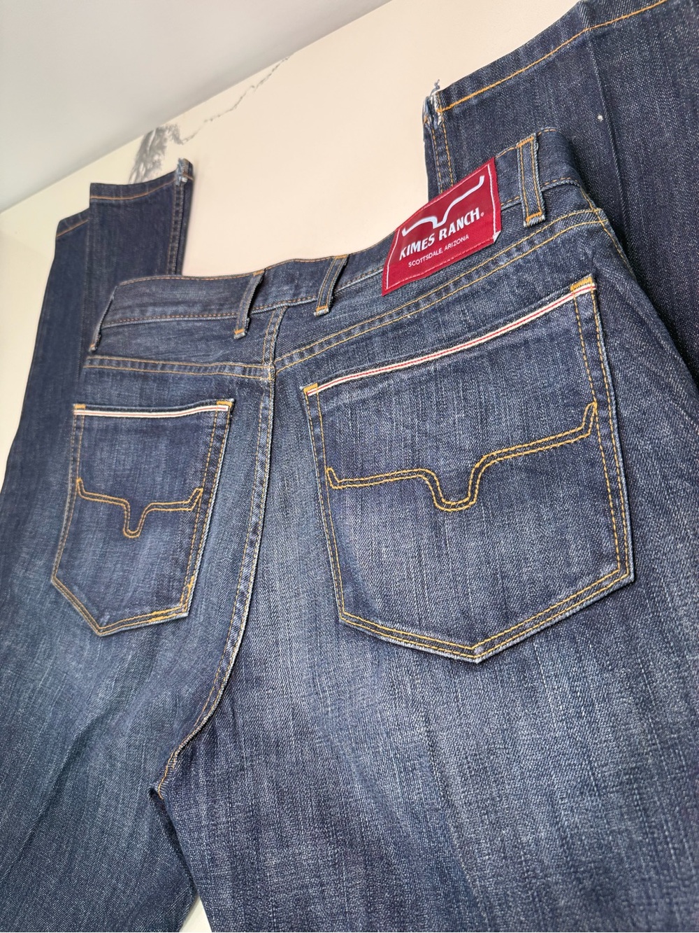 Kimes Ranch Roger Men’s Slim Straight Blue Medium Wash Stretch Denim Jeans 34x34